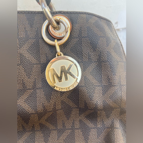 🔥🔥LOW START 🔥🔥Michael Kors Signature Cynthia Medium Satchel Shoulder Bag - Picture 4 of 13